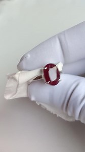 Natural Ruby Sterling Silver Ring, Untreated Unheated Gemstone - Etsy Canada