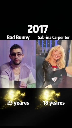 Comparing the net assets of Bad Bunny and Sabrina Carpenter:Who is richer?#badbunny #carpenter