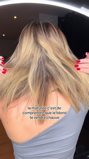 mais comme je ne suis pas mature #blonde #hair #problem #cheveux #fyp