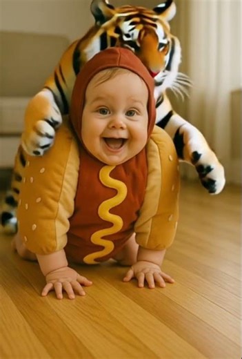 Cute Tiger Gives a Big Hug! | Sweet Animal Love for Kids