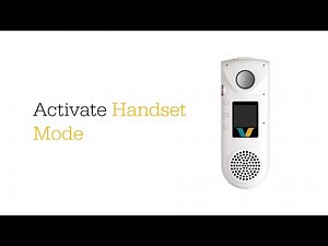 Activate hand set mode on your Vocera Badge