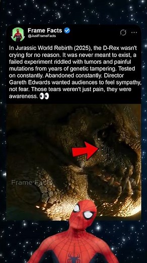 In Jurassic World Rebirth (2025), the D-Rex Wasn't Crying for No Reason 😢