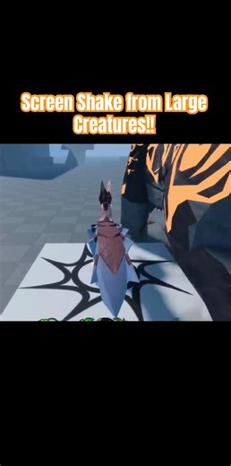 Screen Shake from Large Creatures!! (Will be Toggleable in Settings) #audaciga #malgamationisland