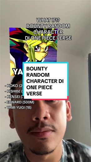 Bounty List: Yami Yugi and Other Characters in One Piece Universe