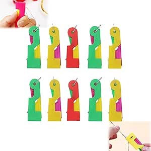 Automatic Needle Threader,2024 New Needle Threaders,Quick Needle Threader for Hand Sewing and DIY for All Sewing Enthusiasts (10pcs)