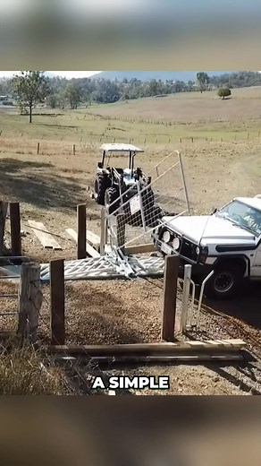 1M views · 10K reactions | In Australia, a weight-activated gate opens automatically as your car drives over a ramp — no power, no remote, just pure mechanical genius. :- matthewsimonelli7340 :- doublehproducts4464 #Innovation #Engineering #Australia #FarmTech #fblifestyle #factswiki | Facts Wiki | Facebook