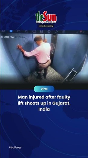 Man injured after faulty lift shoots up in Gujarat, India