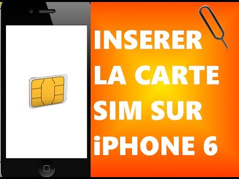 How to insert the SIM card into an iPhone 6?