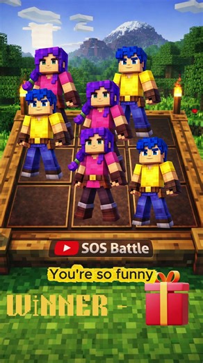 Epic SOS Battle in Minecraft Animation #cartoon