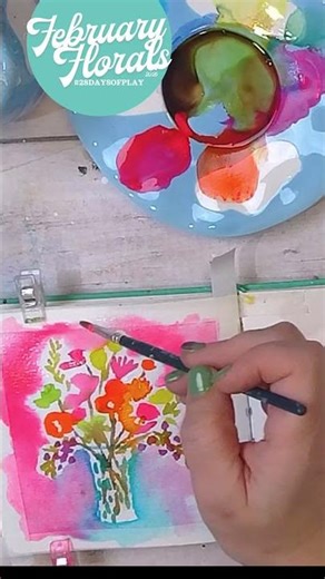A Hope-Filled Watercolor Floral Painting #28daysofplay