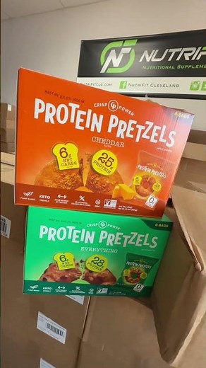 Protein Pretzels with 25-28g of protein #proteinsnack #proteinbar