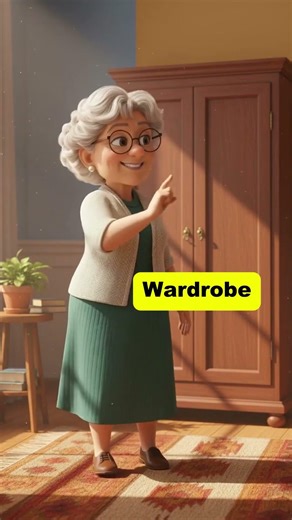 Learn 7 Furniture Names in English Sofa, Chair, Table, Bed, wardrobe, bobookshelf, Dressing table