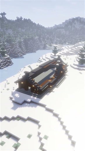 Minecraft Simple Nordic Longhouse! #minecraft #minecraftbuilding #minecrafttutorial
