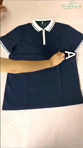 How to Fold a Polo Shirt to Save Space!