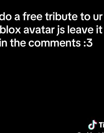 Free Roblox Avatar Tribute Offer