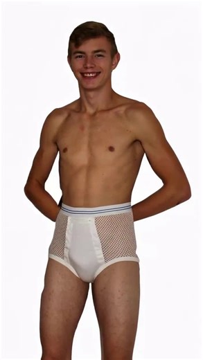 String Briefs With Front Flap Panel