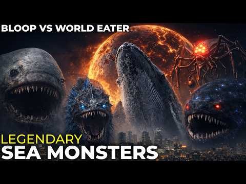 Legendary Sea Monsters Size Comparison 3D | Bloop vs World Eater vs Giant Monsters
