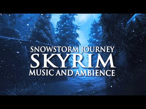 Skyrim Relaxing Music & Ambience + Bruma Soundtrack - Winterhold to Morthal