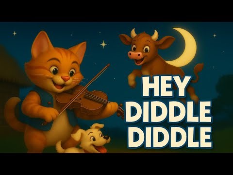 Hey Diddle Diddle | The Cat and the Fiddle Nursery Rhyme