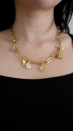 The perfect charm necklace for summer featuring our Pandora ME Link Chain Necklace. Come in-store and we'll help you design the necklace of your dreams. #pandora #pandoranecklace #pandorajewelry