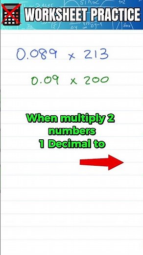 Quick Way to Estimate Decimal Multiplication — No Calculator Needed 🔢