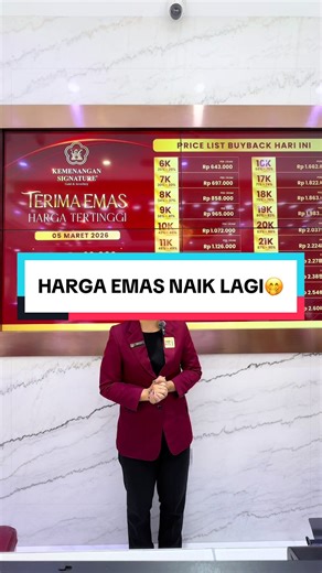 UPDATE HARGA EMAS HARI INI TANGGAL 04/03/2026 TOKO EMAS TERBESAR DI BOGOR #hargaemashariini #buybackantam #updatehargaemas #buybacktertinggi #kemenangansignature