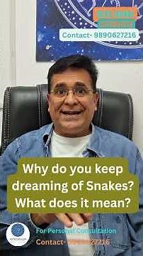 Why do you keep dreaming of snakes ? What does it mean?|#dreams #snakeindream
