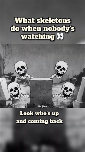 When the skeletons start dancing 💀💃 #spooky #funny #animation