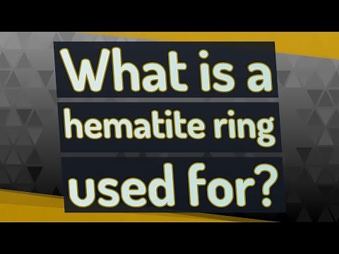 What is a hematite ring used for?