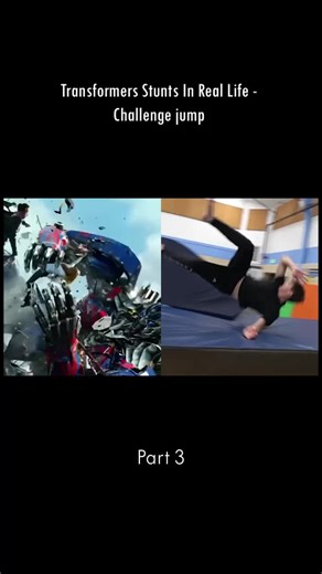 Transformers Stunts In Real Life - Challenge jump-part 3 #talent #foryou #reallife #real #challenge