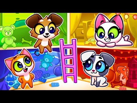 Giant Doll House Song 🎵 Color Song || Secret Room Song by Purr Purr