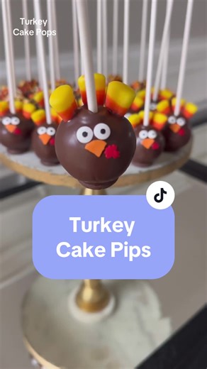 Turkey Cake Pops Recipe for Thanksgiving Treats