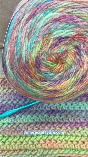 Easy Half Double Herringbone Stitch Red Heart Yarn roll with it Crochet Pattern #crochet