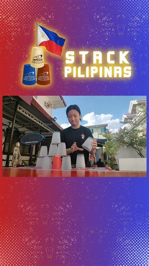 14.91 Seconds Team Philippines Sport Stacking Relay!