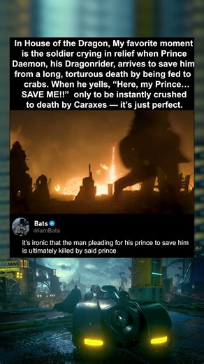 House of the Dragon: He Begged Daemon to Save Him Caraxes Crushed Him Instead