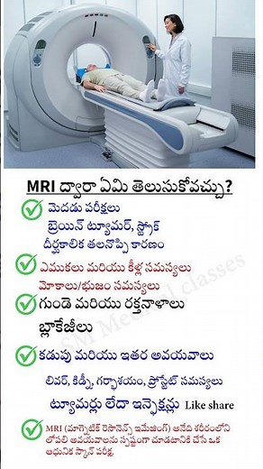 “What can be known through an MRI?” ||