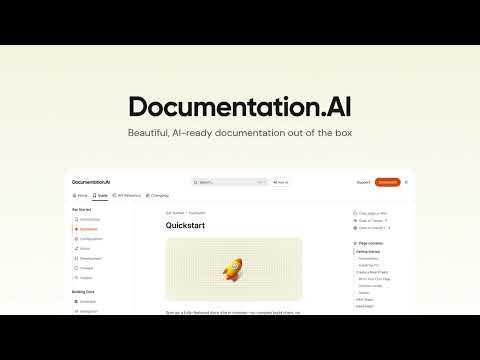 Documentation.AI Product Marketing Video
