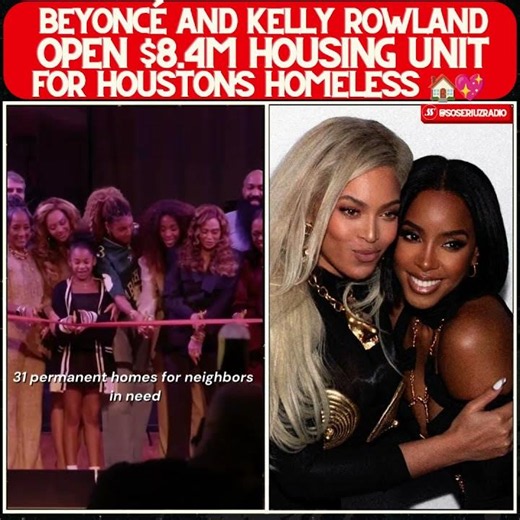 They Teamed Up To Open A $8.4M Houston Project For The Homeless! ❤️ #beyonce #kellyrowland #shorts