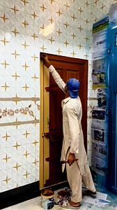 Door polish design #reelsfacebook #decor #interiordesign #door #decorations #homedecor | Asmat Ullah