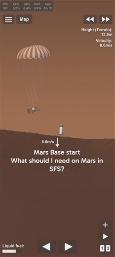 start of #marsbase in #spaceflightsimulator