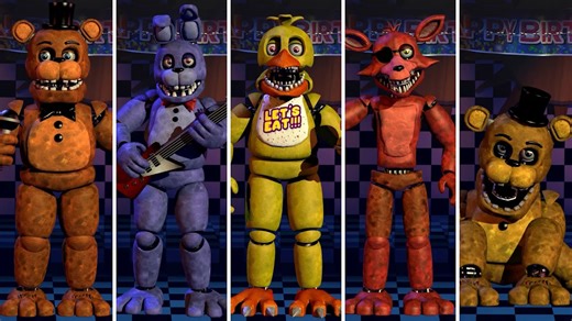 FNAF 2 Unwithered Animatronics Showcase