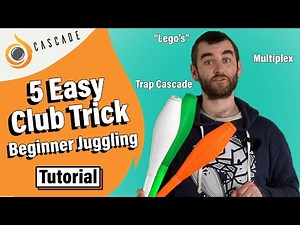 5 Easy Juggling Club Tricks - Beginner Club Juggling Tricks - Tutorial