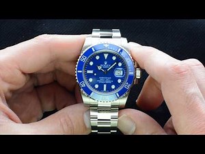Rolex King of Submariners - White Gold Smurf - 116619LB | Hafiz J Mehmood