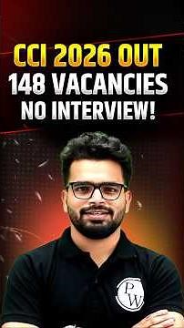 CCI 2026 Recruitment OUT! 💥 148 Vacancies | Direct Selection | No Interview