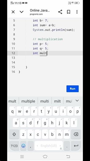 #multiplication of two no. (java+dsa) # on a learning satge
