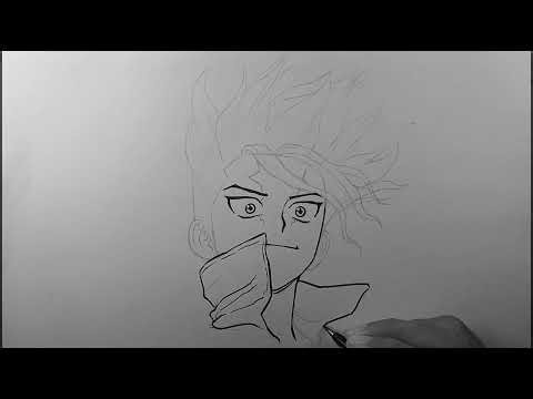 How to Draw Senku Ishigami Dr. Stone | Drawmin6art