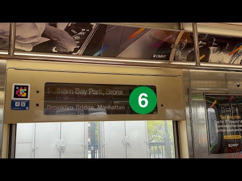 IRT Lex Av Local: R62A (6) Train [Pelham Bay Park to Brooklyn Bridge-City Hall #MiddayMaintenance]