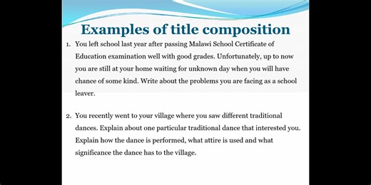2.2K views · 38 reactions | COMPOSITION PART 2 Join our online classes today #mscepreparation #MANEB | MSCE Preparation | Facebook