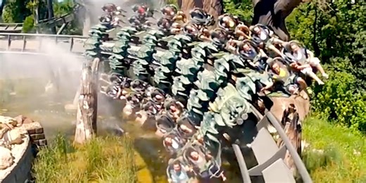 Hang off the sides of the track on the world's first wing coaster