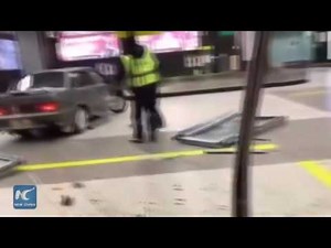 Police chase drunk Russian driver into airport terminal building